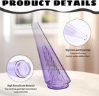 Mini Gradient Glass Vase, Exquisite Desktop Decorative Vase, Pro Glass Replacement (Purple)