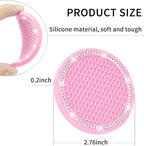 COCASES Car Coasters, 4 Pack Universal Vehicle Bling Car Coaster, Rhinestone Coaster for Cup Holders, Car Interior Accessories 2.75'' Silicone Car Coasters for Women(Pink, Pink Crystal Circle)