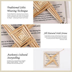 Brilucky Traditional St. Brigid's Wall Cross, Celtic Cross Imbolc Decor, Irish Blessing Wall Decor, 8 Inch