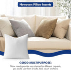 MIULEE Pillow Insert 22x22 Inch, Decorative Square Throw Pillow Inserts, Premium Fluffy Pillow Forms Sham Stuffer for Sofa Couch Living Room