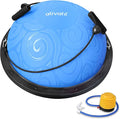 Ativafit Balance Ball Half Exercise Ball Balance Trainer Inflatable Yoga Ball for Home Gym Workouts Core Strength Fitness Half Ball with Resistance Bands, Pump, Support to 660 lbs