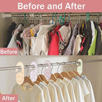 Baby Closet Dividers, Durable Plastic Baby Clothes Organizers for Nursery Closet, Double-Sided Dividers for Newborn to Toddler, Clothes Organizer by Size & Age (16-Pack)
