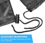 Elliptical Cover Elliptical Exercise Machine Cover for Indoor & Outdoor Home Elliptical Fitness Machine Protective Cover Waterproof & Dustproof Black