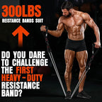 Heavy Resistance Bands for Working Out, 300LBS Exercise Bands with Handles, Workout Bands for Men, Weight Fitness Bands Set for Muscle Training, Strength, Slim, Yoga, Home Gym Equipment