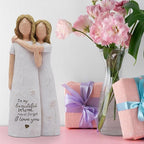 Mom Birthday Gifts from Daughter, Birthday Gift for Mom from Daughter, Valentines Day Gifts for Moms, Sculpted Hand-Painted Figurine
