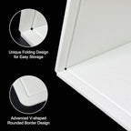 Large Bulletin Board - Foldable 36x48 Inches Cork Board Alternative with 20 Push Pins, 3' x 4' Self-Adhesive Felt Bulletin Board for Wall, Home Office Classroom Decor