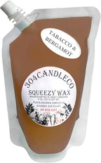 304CandleCo Large Squeeze Soy Wax Melt - 50 SCENTS! - Highly Fragrant & Hand-Crafted - Easy Mix & Match - American Made - Perfect for Wax Warmers (8oz, Tobacco and Bergamot)