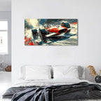 Large Abstract Car Posters F1 Wall Art Vintage Formula 1 Racing Canvas Prints for Boys Room Wall Decor Retro Racin Cars Painting Artwork for Living Room Bedroom Office Man Cave Home Decoration 20x40"