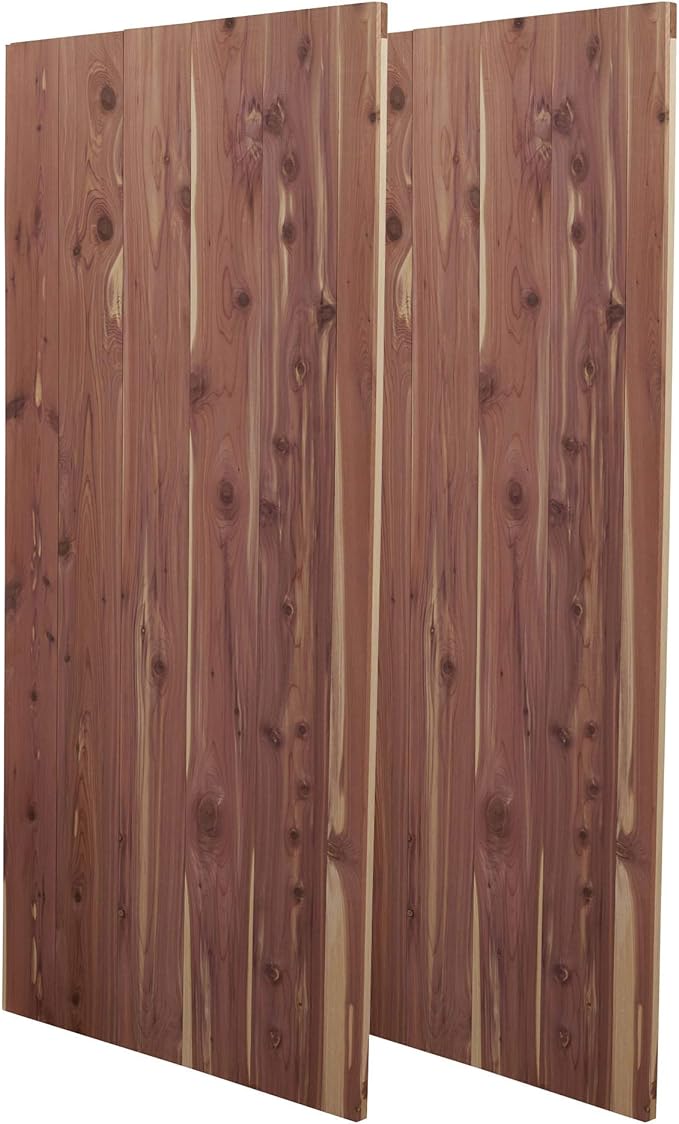 Household Essentials Cedar Fresh Cedar Panels for Closet 2 Pack, Bracket-Free with a Variety of Potential Uses, Natural
