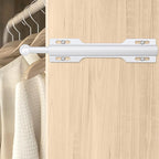 FIRJOY 12" Valet Rod for Closet Pull Out (1 Pack, White)