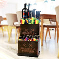 SEIFE Commercial Large Capacity Metal Umbrella Holder Indoor， Can Hold 30 Umbrellas, Tall Umbrella Holder， entryway Umbrella Bucket，for Hotel，Offices，Home(Brown,Medium)