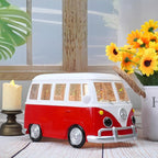 Bus Snow Globe with 6H Timer and Swirling Glitter, USB & Battery Powered, Night Light Snowglobes Statue for Home & Office, Gift Idea (Bus)
