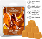 UCC Plant Based All Natural Wax Melts, Strong Fragrance, Long Lasting Premium Soy Scented Melts Cubes, Wax Melts Tarts, Colored Wax Melt - 4 Pack