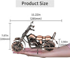 Metal Motorcycle Model - Collectible Moto Decor, Ideal Motorcycle Gifts for Men, Handcrafted Metal Replica for Study/Office/Living Room Decoration