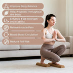 Premium Cork Balance Board - 15.7" Large Ankle Balance Board with Peanut Massage Ball, Balance Trainer, Foot Strengthener for Full Body Massage | Balance Stability | Improve Mobility | Prevent Falls
