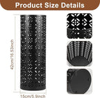 Metal Umbrella Holder - Round Stand Rack Storage Organizer for Home Office Hotel Entryway (5.9x16.5" Black)