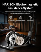 HARISON Elliptical Machine for Home 350 LBS Capacity, Magnetic Elliptical Exercise Machine with 16-Level Resistance Control, Elliptical Trainer