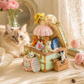 Cat Music Box for Girls, Cute Wind-Up Musical Keepsake Gift, for Daughter, Wife, Girlfriend, Sister, Granddaughter, Birthday Christmas Friendship Gift, Plays Castle in the Sky