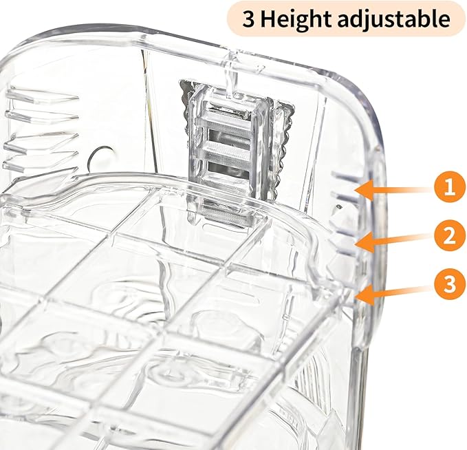 Shoe Slots Organizer,Elephant Shoe Rack Stable and Thick,Clear Shoe Stacker with 3 Adjustable Level for Sneakers Display (Transparent - Silver, 20Pack)