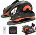 Under Desk Elliptical Machine, Elliptical Exercise Machine with Remote Control, Portable Ellipse Machine Supports Auto & Manual Mode, Leg Exerciser for Seniors Adults Teens, Orange