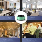 2 in 1 Multifunctional indoor smokeless ashtray, 360 °surround suction intelligent air purifier ashtray, indoor household car intelligent ashtray (Green)