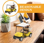 ibasenice Small Golf Cart Model - Realistic Tabletop Alloy Ornament & Collectible Figurine, Lightweight Mini 1:20 Scale Golf Cart Decorations for Home Office, Golfcart Cake Topper for Kids Party
