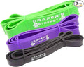 Draper's Strength Heavy Duty Resistance Stretch Loop Bands for Powerlifting Workout Exercise and Assisted Pull Ups