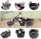 Trebisky Metal Motorcycle Sculpture (Copper Chopper) – Vintage Scrap Art Desk Decor for Office & Home, Unique for Dad, Men, Father, or Biker Enthusiasts