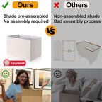 21" Touch Bedside lamps with 2 USB & AC Outlets, 3-Way Dimmable Bedside Table Lamps Set of 2 for Bedroom Living Room Office Reading, White Shade Lamps for Night Stands, 2700K LED Bulbs Included