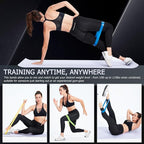Professional 5 Pcs Long Resistance Bands and 5 Pcs Loop Bands. Latex-Free, Work Out Bands, Stretch Bands for Working Out Women or Men, Exercise Bands Set for Physical Therapy
