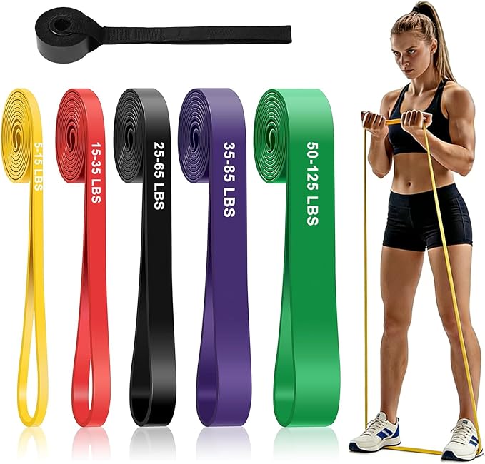 Pull Up Bands, Resistance Bands Set, Pull-Up Assistance Bands Set for Men & Women, Exercise Workout Bands for Working Out, Body Stretching, Physical Therapy, Muscle Training