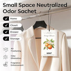 MYARO 12 Packs Orange Scented Sachets - Fragrance for Closet, Drawer, Bathroom, Car - Air Freshener Deodorizer Packets