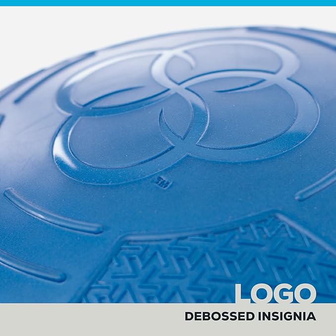 BOSU NexGen 25IN Home Fitness Exercise Gym Strength Flexibility Balance Trainer with Rubberized Non Skid Surface and Hand Air Pump