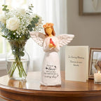 Kohehe Sympathy Gifts for Loss of Loved One, 5.12" Cardinal Angel Figurine,Sympathy Gift for Loss of Mom Baby,Bereavement Memorial Gifts for Lover and Friend