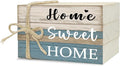 Mini Decorative Books For Home Decor, Small Wood Book Stack For Table Decor, Home Sweet Home decoration Books For Living Room Bookshelf, Farmhouse Stacked Books decoration（L50)
