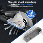 pooboo Elliptical Machine, Elliptical Exercise Machine with 16-Level Resistance&Hyper-Quiet Magnetic Driving System, Elliptical Machine for Home with LCD Monitor&17IN Stride, 350LBS Weight Capacity