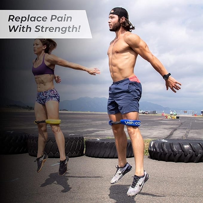 Crossover Symmetry Hip & Core System - Loop Resistance Home Workout Bands to Stretch and Strengthen Legs, Butt, HIPS, Thighs and Glutes, Includes Online Exercise & Training Guide