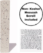 A&S Mezuzot A&S Modern Stone Mezuzah Case Design, Mezuza Cover for Scroll Protection, Easy Peel and Stick Houswarming Gift and Home Blessing (Terrazzo Beige, 7 Inches)