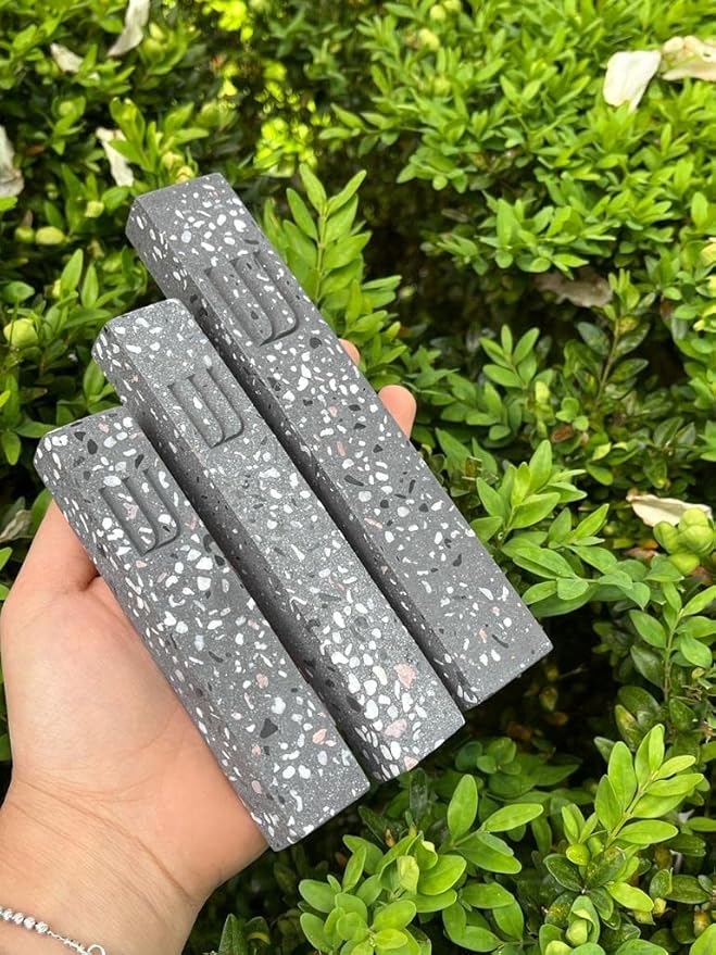 A&S Modern Stone Mezuzah Case Design, Mezuza Cover for Scroll Protection, Easy Peel and Stick Houswarming Gift and Home Blessing