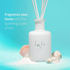 Inis the Energy of the Sea - Reed Diffuser Set with Fragrance Oil, Glass Bottle and Fibre Reeds, Clean Ocean Fresh Aquatic Home Fragrance for Living Room, Bathroom and Bedroom