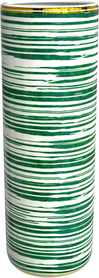 Red Lantern 24" Striped Green Umbrella Stand