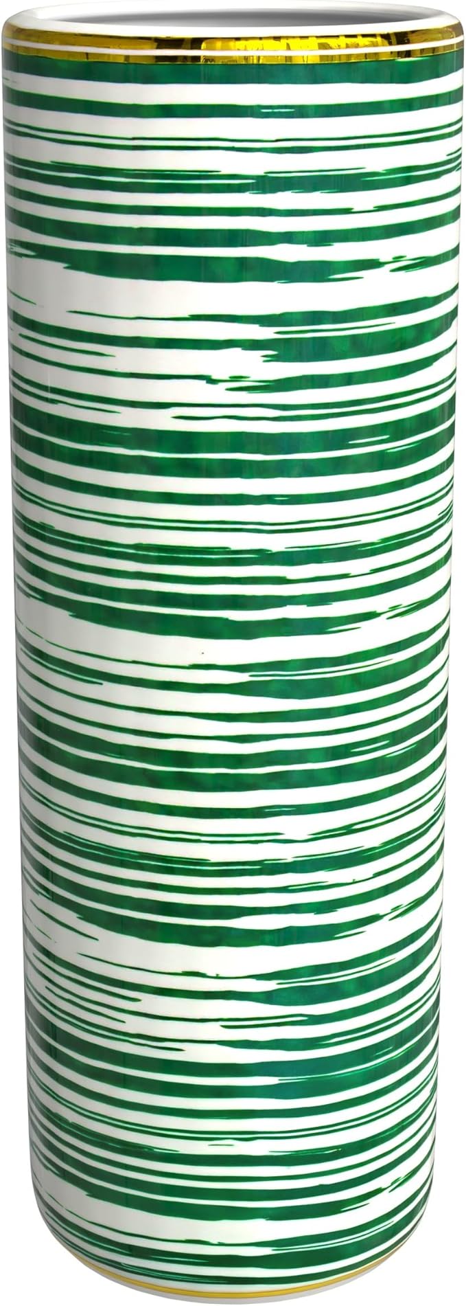 Red Lantern 24" Striped Green Umbrella Stand