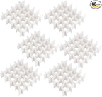 ZOENHOU 60 PCS 12.6 x 2.76 Inch White Drawer Dividers, Adjustable Premium Plastic Drawer Divider Organizers for Makeup Drawers Desktop Kitchen Drawer Organizers and Storage