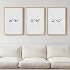 Framed Matisse Wall Art, 3 Piece Large Canvas Abstract Art Prints for Living Room, Henri Matisse Famous Landscape Painting Picture - Total Size 30x60