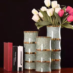 Ceramic Umbrella Stand Rack, Home Free Standing Umbrella Holder Bucket, Canes Walking Sticks Holder(B)