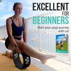 Extra Wide Yoga Wheel, Mini Yoga Wheel - Beginner Friendly Yoga Kit. More Comfortable, Stable and Safer Back Roller. Improve posture, better mobility. Ideal Home Exercise. Relieve Back Pain.