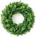 24" Faux Large Preserved Boxwood Wreath - Waterproof Spring & Summer Greenery Floral Wreath for Front Door, Porch, Farmhouse, Wall, Window - Indoor & Outdoor All Seasons Hanging Home Décor