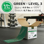 THERABAND Resistance Band 25 Yard Roll, Non-Latex Professional Elastic Stretch Bands for Upper & Lower Body Exercise Workouts, Physical Therapy, Lower Pilates, Flexibility, & Rehab, Dispenser Box