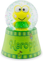 Sanrio Keroppi Mini Light-Up Adult Snow Globe with Swirling Glitter Display | 3 Inches Tall