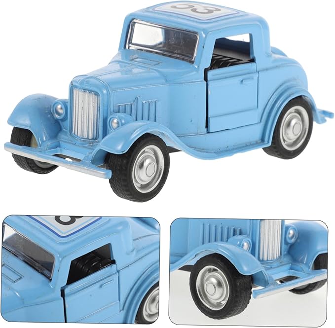 Vintage Car Model Decorative Ornament Retro Metal Vehicle Sculpture for Cabinet Decoration Realistic Design with Rustic Style for Car Enthusiasts and Home Decor